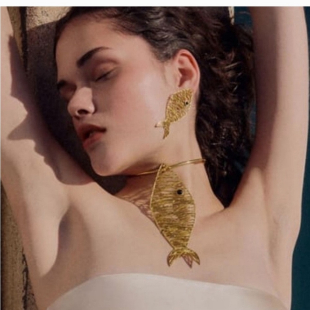 Zara fish chocker style necklace - Picture 2 of 2